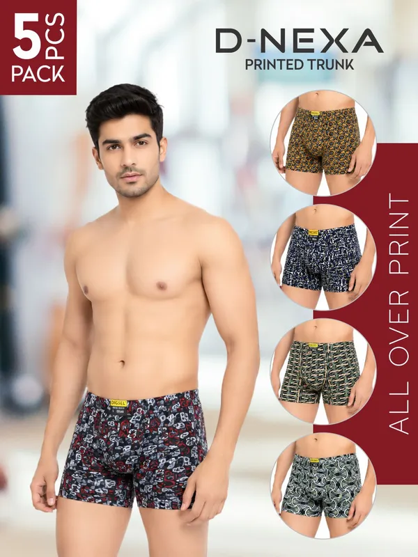 Digsel_Men_Trending_Men_Printed_Inners_with_3X_soft_and_breathable_cotton_|_Men_Trunks_pack_of_5