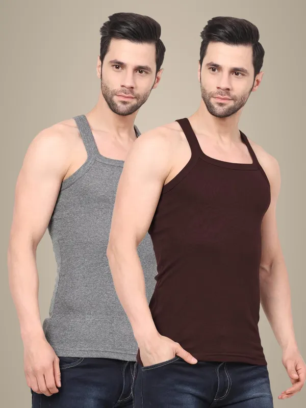 Pack_Of_2_Digsel_Men_100%_Cotton_Solid_Colour_Premium_Gym_Vest
