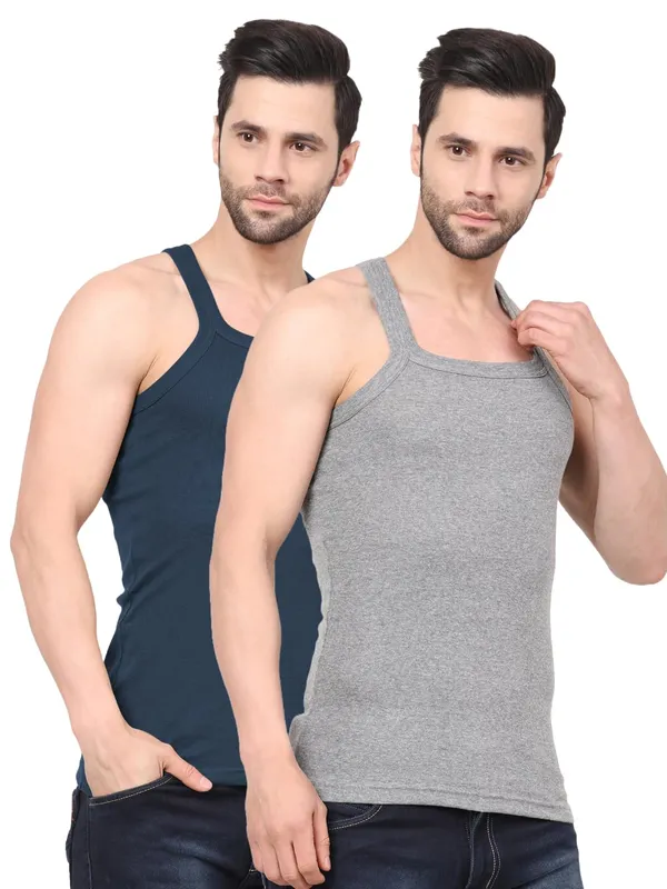 Pack_Of_2_Digsel_Men_100%_Cotton_Solid_Colour_Premium_Gym_Vest