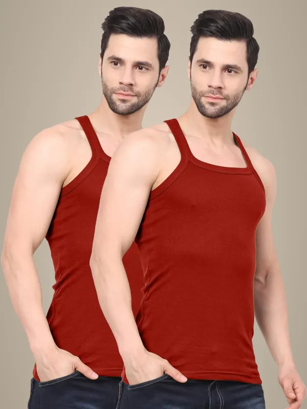 Pack_Of_2_Digsel_Men_100%_Cotton_Solid_Colour_Premium_Gym_Vest