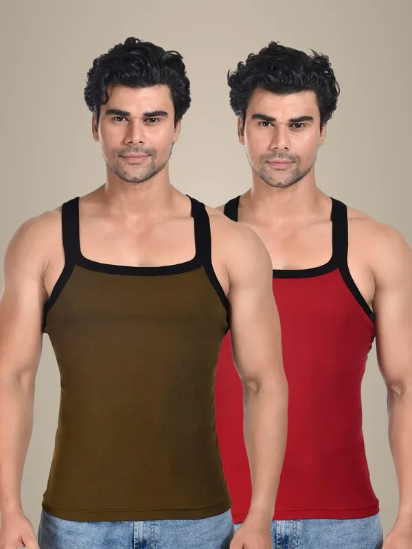 Pack_Of_2_Digsel_Men_100%_Cotton_Solid_Colour_Premium_Gym_Vest