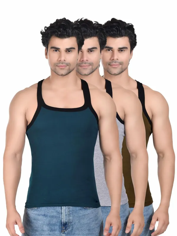 Pack_Of_3_Digsel_Men_100%_Cotton_Solid_Colour_Premium_Gym_Vest