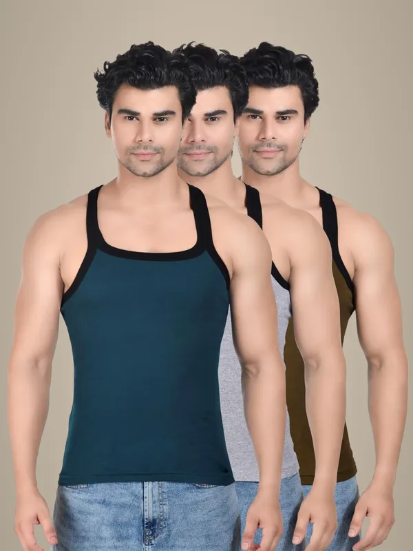 Pack_Of_3_Digsel_Men_100%_Cotton_Solid_Colour_Premium_Gym_Vest