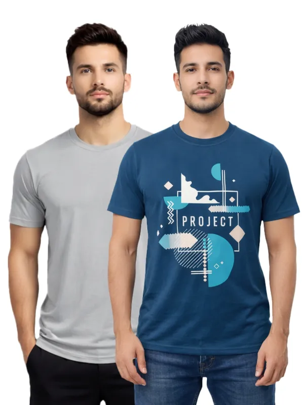 Digsel_Men_Regular_Fit_Casual_Plain_&_Printed_T_-Shirt_Combo_Pack_Of_2_Grey_&_Navy