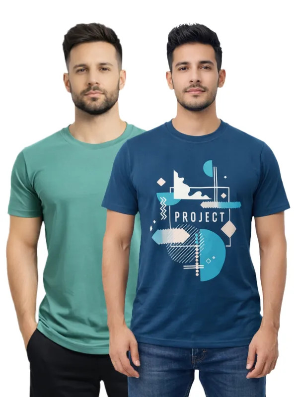 Digsel_Men_Regular_Fit_Casual_Plain_&_Printed_T_-Shirt_Combo_Pack_Of_2_Lite_Green_&_Navy