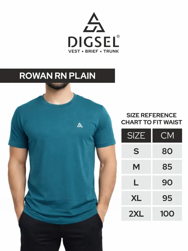 Digsel_Men_Regular_Fit_Casual_Plain_&_Printed_T_-Shirt_Combo_Pack_Of_2_Petrol_&_Green