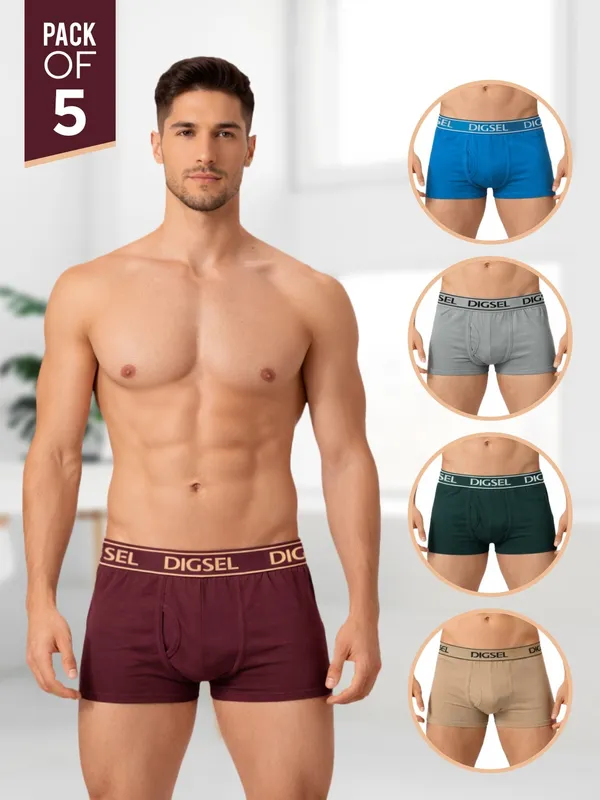 Men_100%_Cotton_Without_Pocket_Mini_Trunks_Pack_Of_5_Combo_2