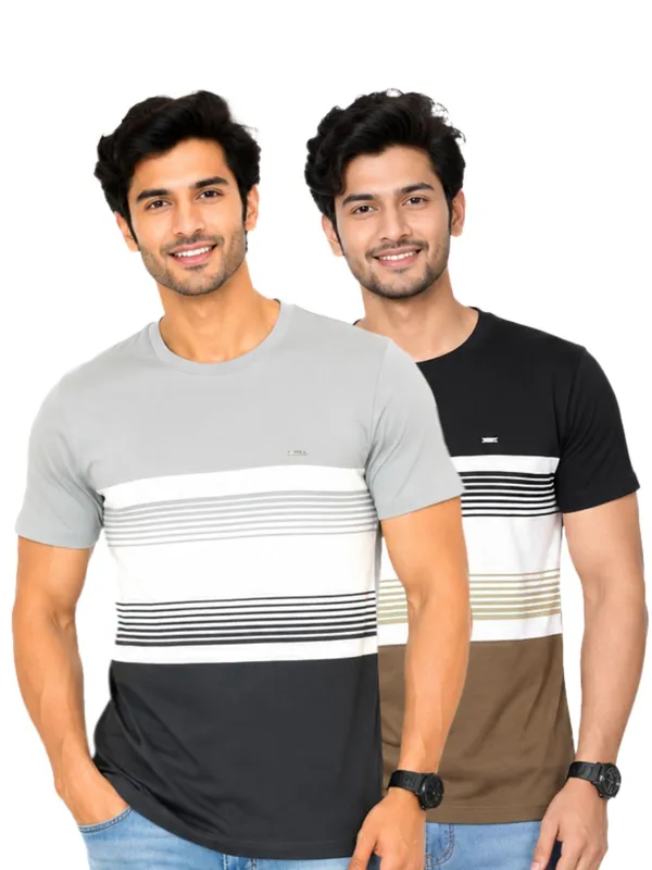 Digsel_Men_Cotton_Blended_Stripes_T_shirt_pack_of_2