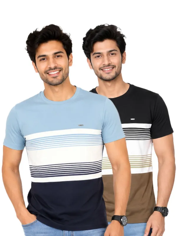 Digsel_Men_Cotton_Blended_Stripes_T_shirt_pack_of_2