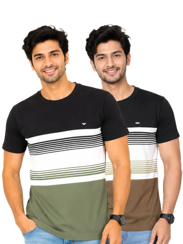 Digsel_Men_Cotton_Blended_Stripes_T_shirt_pack_of_2
