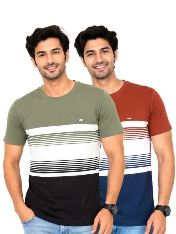Digsel_Men_Cotton_Blended_Stripes_T_shirt_pack_of_2