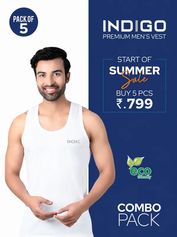 Summer_Combo_Men_White_Premium_Vest_Pack_Of_5