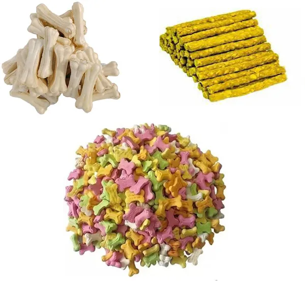 Dog_Food_Combo_1Kg_Colorful_Biscuit_500_Gm_Chewbone_500Gm_Chicken_Stick