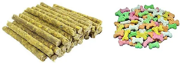 Combo_Of_1Kg_Of_Mixed_Flavor_Dog_Biscuit_And_1Kg_Of_Chicken_Stick