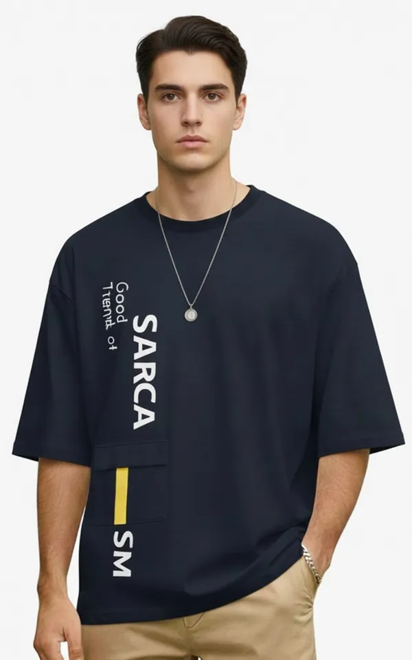 Navy_Printed_Round_Neck_Loose_Fit_Cotton-Polyester_Blend_T-Shirt_For_Men