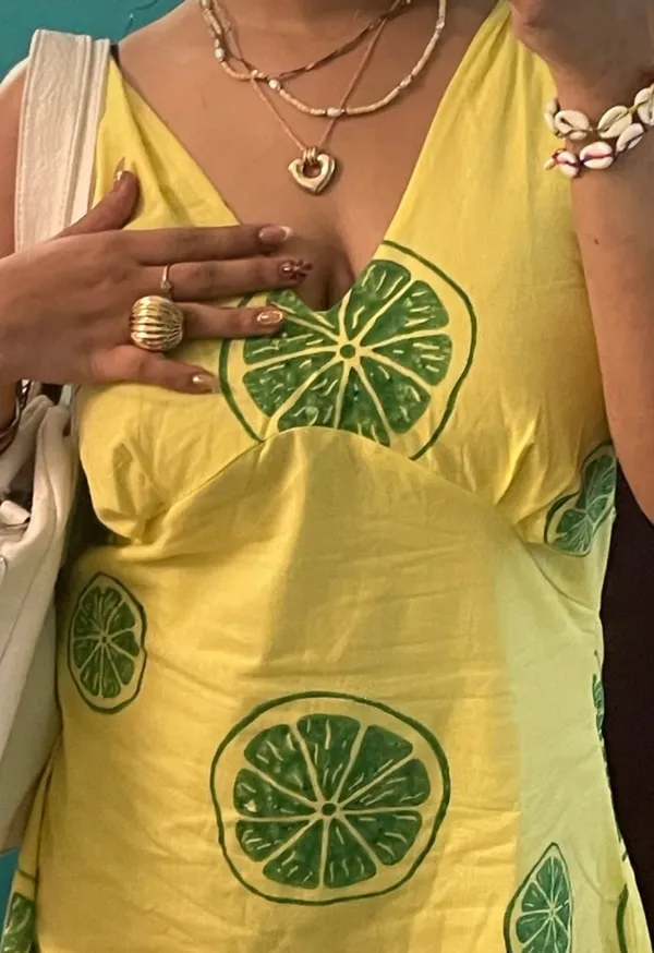 Lemon_Print_Cotton_Dress_For_Women