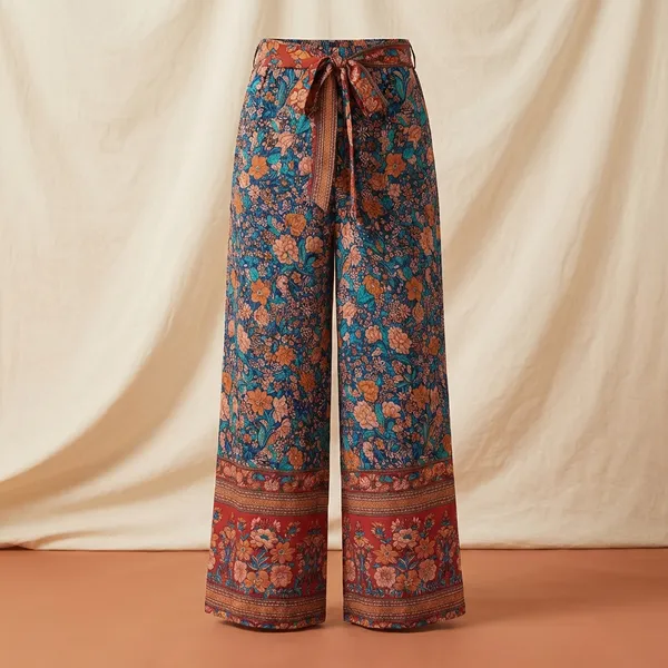 Orange_Cotton_Pants_For_Women