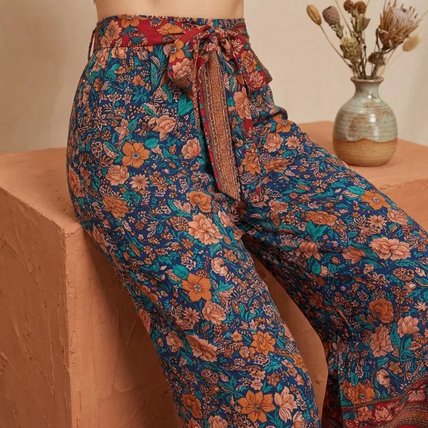 Orange_Cotton_Pants_For_Women
