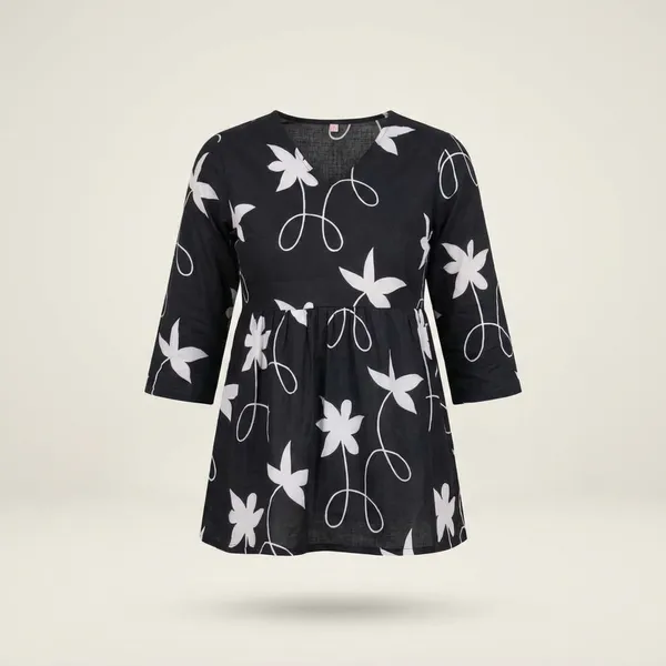 Black_Cotton_Kurti_For_Women