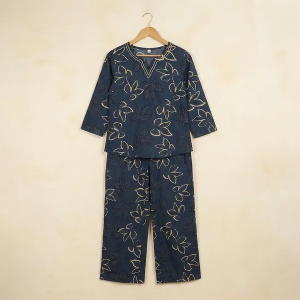 Navy_Blue_Cotton_Co-Ord_Set_For_Women