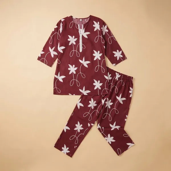 Red_Cotton_Co-Ord_Set_For_Women