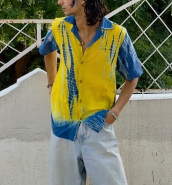 Yellow_Cotton_Shirt_For_Women