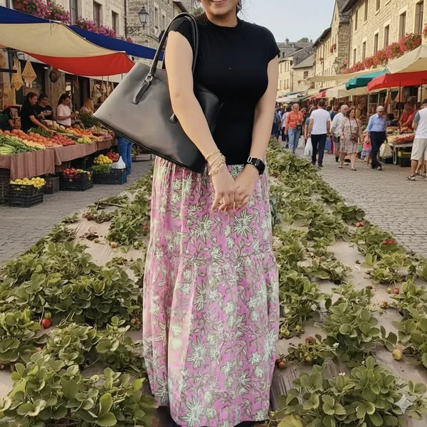 Pink_Cotton_Skirt_For_Women