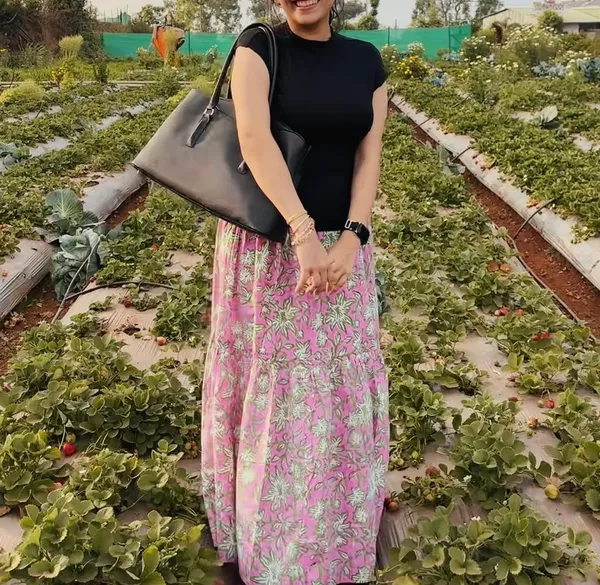 Pink_Cotton_Skirt_For_Women