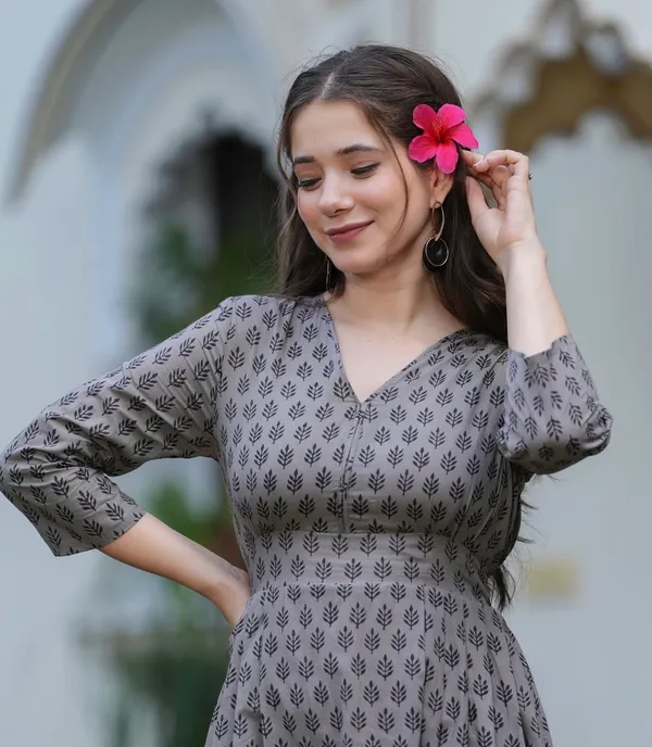 Grey_Cotton_Dress_For_Women