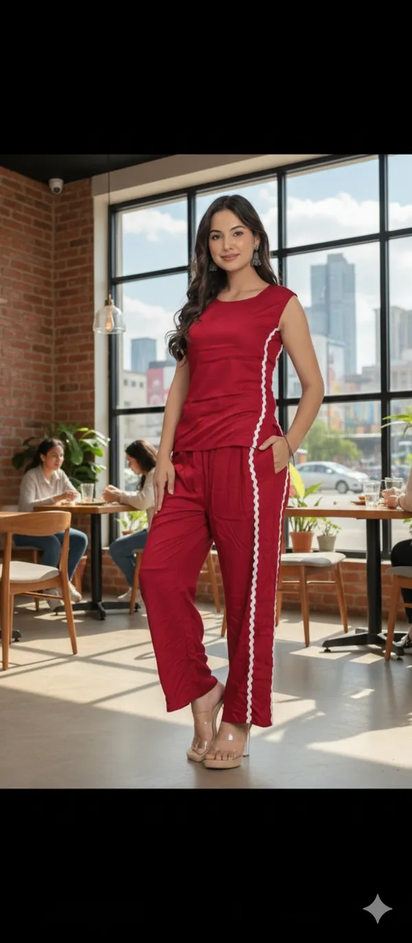 Red_Cotton_Co-Ord_Set_For_Women
