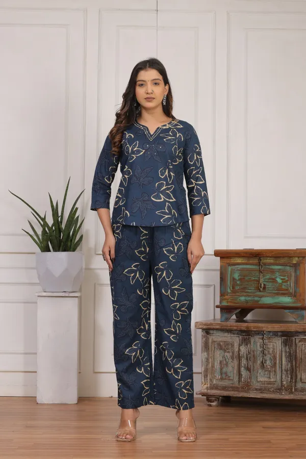Navy_Blue_Cotton_Co-Ord_Set_For_Women