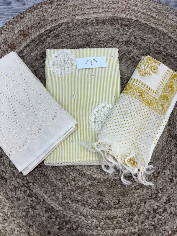 Pure_Cotton_Lucknowi_Embroidery_Suit_Set
