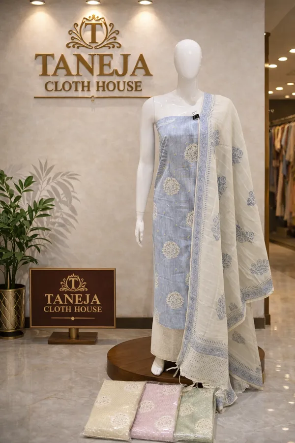 Pure_Cotton_Lucknowi_Embroidery_Suit_Set