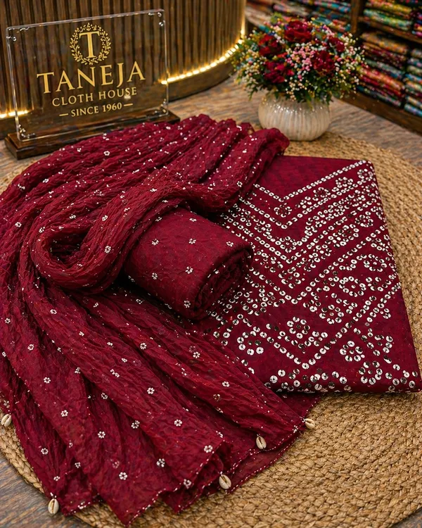 Glacé_cotton_Bandhej_suit_se
