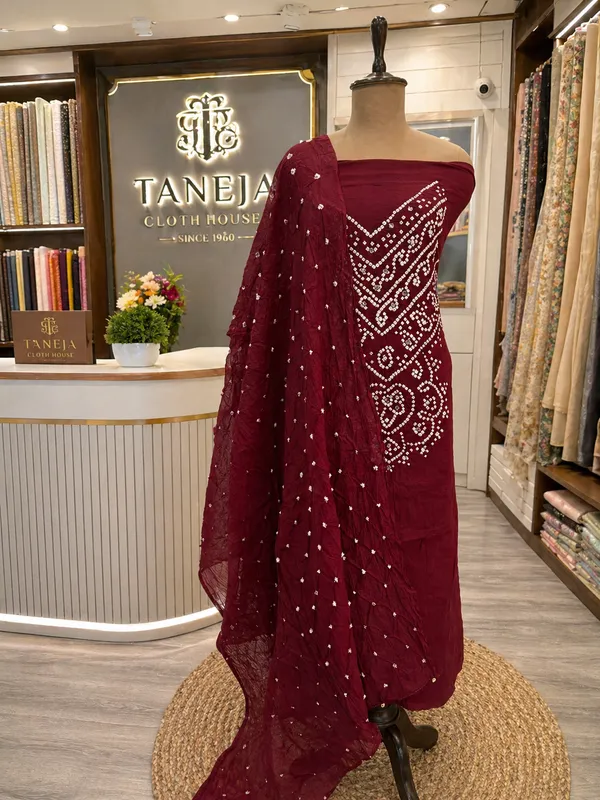 Glacé_cotton_Bandhej_suit_se