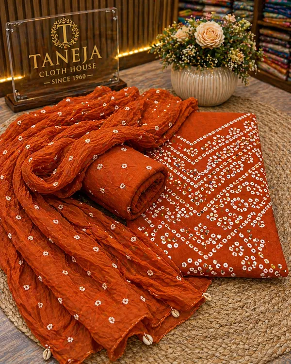 Glacé_cotton_Bandhej_suit_set
