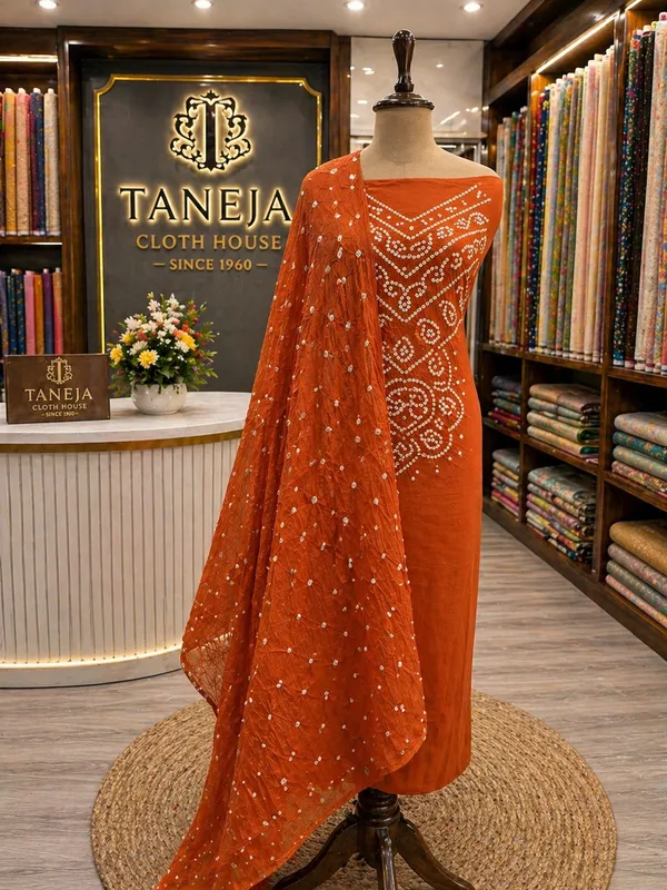 Glacé_cotton_Bandhej_suit_set