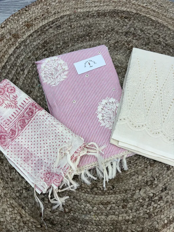 Pure_Cotton_Lucknowi_Embroidery_Suit_Set