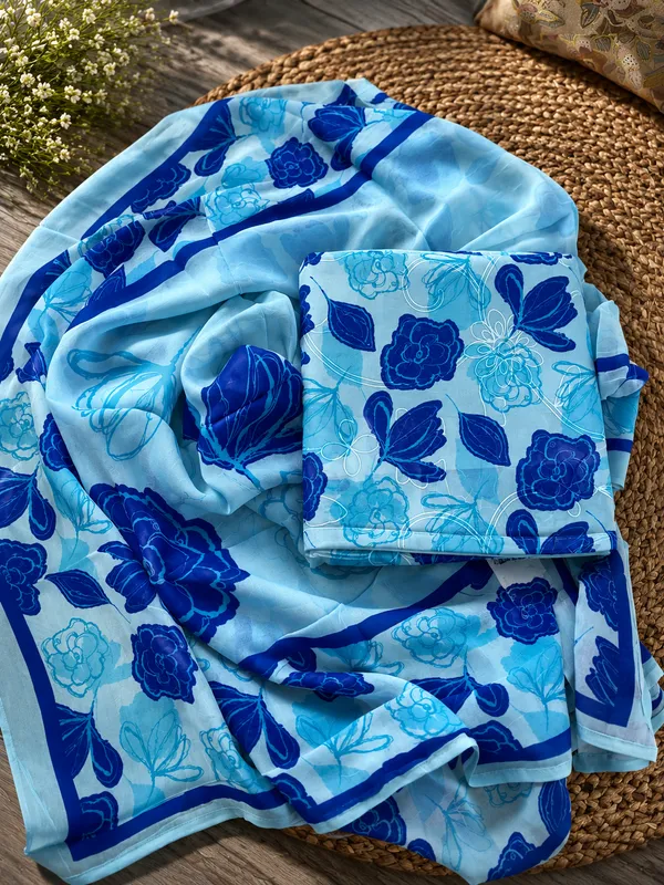 Pure_Georgette_Suit_Set_with_Sari_Work_✨