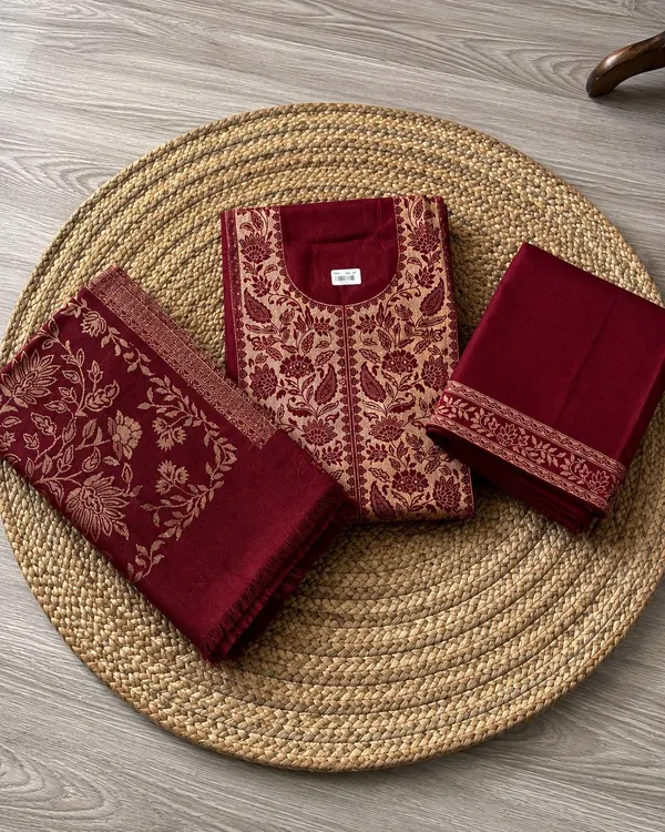 Pure_Wool_Woven_Shawl_Suit_✨