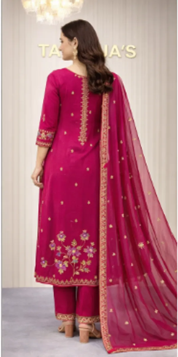 Raw_Silk_Anarkali_Dress_For_Women