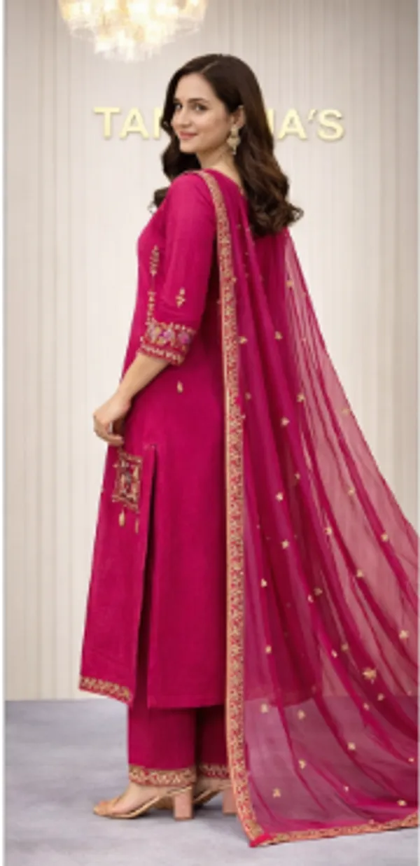 Raw_Silk_Anarkali_Dress_For_Women