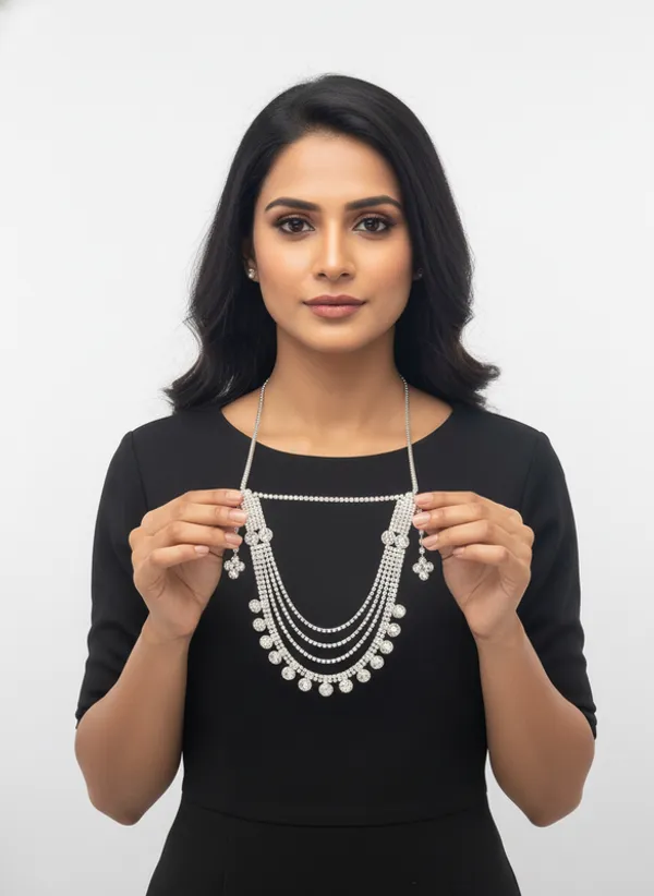 Silver_Premium_Alloy_Necklace,_Earrings_&_Maang_Tikka_Set_For_Women