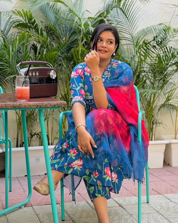 Blue_Lotus_Printed_Anarkali_Suit