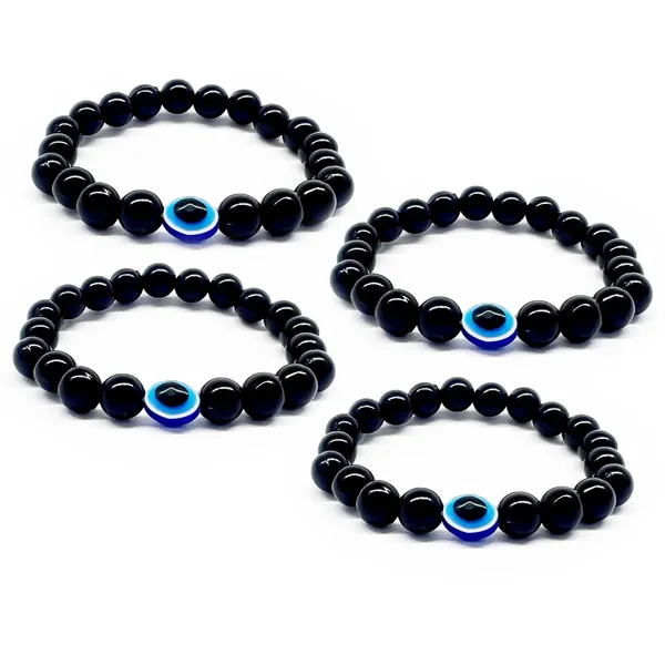 Black_Embrace_Protection_And_Style_With_Our_Handmade_Evil_Eye_Nazar_Bracelet_-_100%_Skin-Friendly,_Adjustable_Wristband_For_Women,_Men_And_Kids_(Set_Of_4)