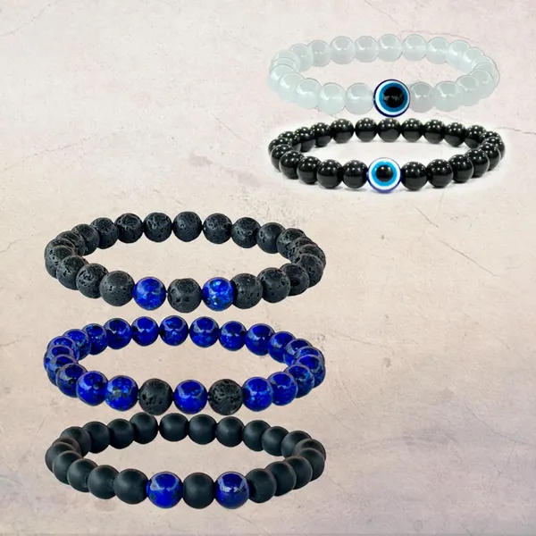 Multicolor_Lapis_Lazuli_Bracelet_With_Royal_Blue_Beads_Lava,_Combined_With_Lava_And_Black_Onyx_Beads_Natural_Healing