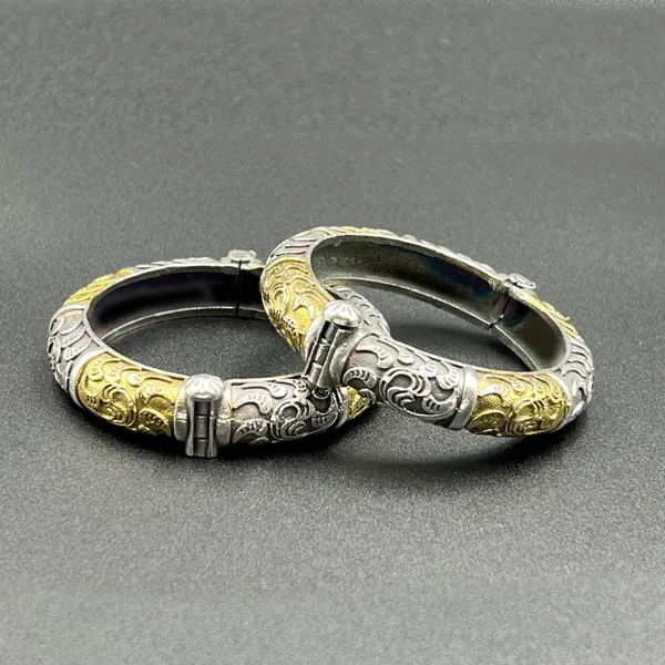 Oxidised_Silver_Single_Piece_Of_Silver_Replica_Rajwadi_Sahiba_Openable_Bracelet_&_Kada_For_Women,_Oxidised_Hand-Cuff_Tribal_Bangle,_Traditional_And_Antique_Finish_(Style_Q)