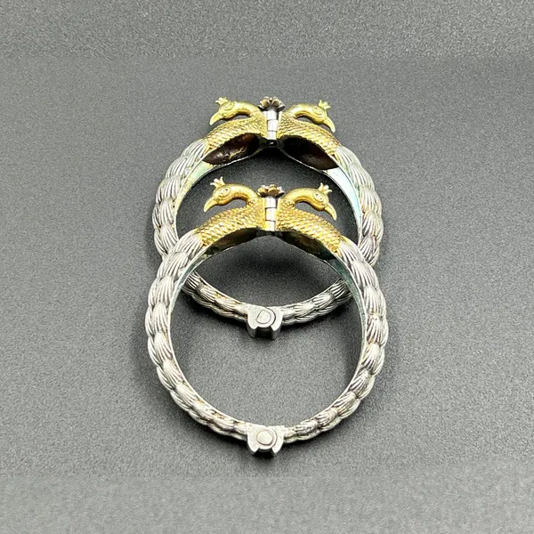 Oxidised_Silver_Single_Piece_Of_Silver_Replica_Rajwadi_Sahiba_Openable_Bracelet_&_Kada,_Oxidised_Hand-Cuff_Tribal_Bangle,_Traditional_And_Antique_Finish_(Style_S)