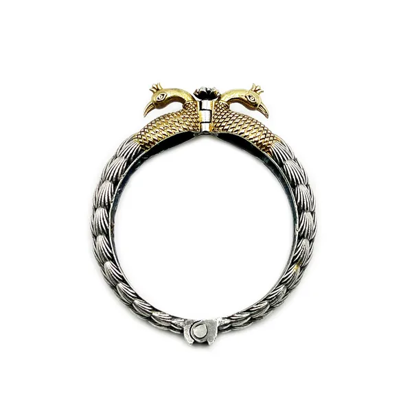 Oxidised_Silver_Single_Piece_Of_Silver_Replica_Rajwadi_Sahiba_Openable_Bracelet_&_Kada,_Oxidised_Hand-Cuff_Tribal_Bangle,_Traditional_And_Antique_Finish_(Style_S)