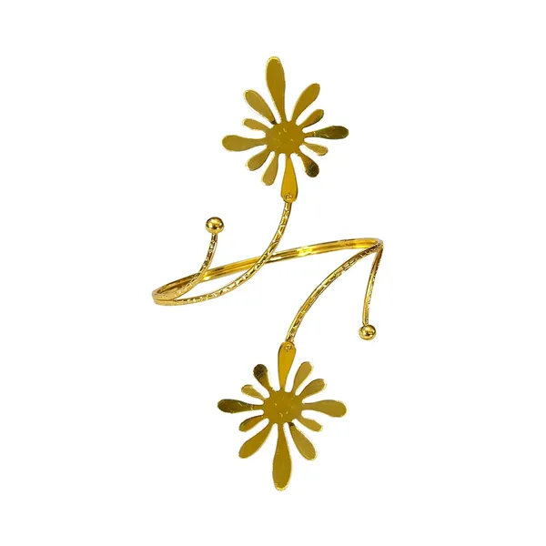 Gold_Tone_Anti_Tarnish_Floral_Burst_Upper_Arm_Cuff_For_Women_|_Adjustable_Baju_Band_Armlet